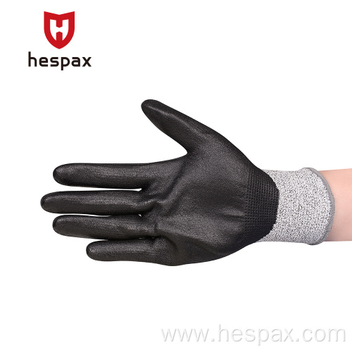 Hespax Latex Cut Resistant Protective Gloves Level 5